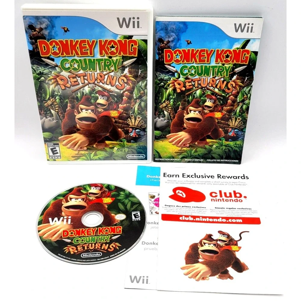 Donkey Kong Country Returns (Nintendo Wii,‎ 2010) CIB COMPLETE IN BOX